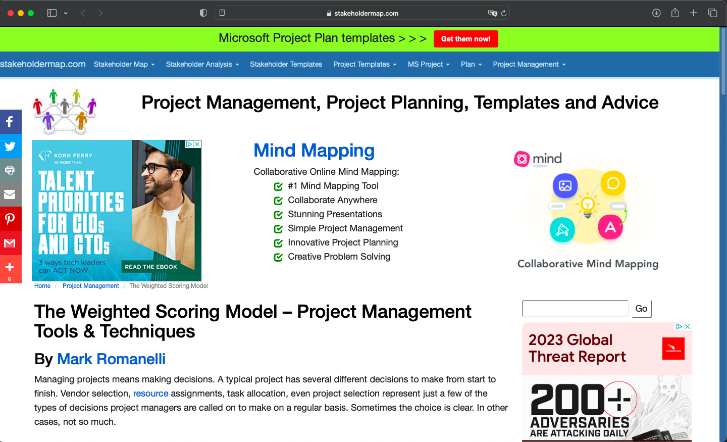 The Weighted Scoring Model – Project Management Tools & Techniques ...